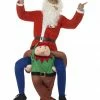 Smiffys Piggyback Christmas Elf Male Costumes