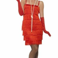 Smiffys Female Costumes Flapper, Red