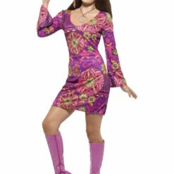 Smiffys Female Costumes Woodstock Hippie Costume