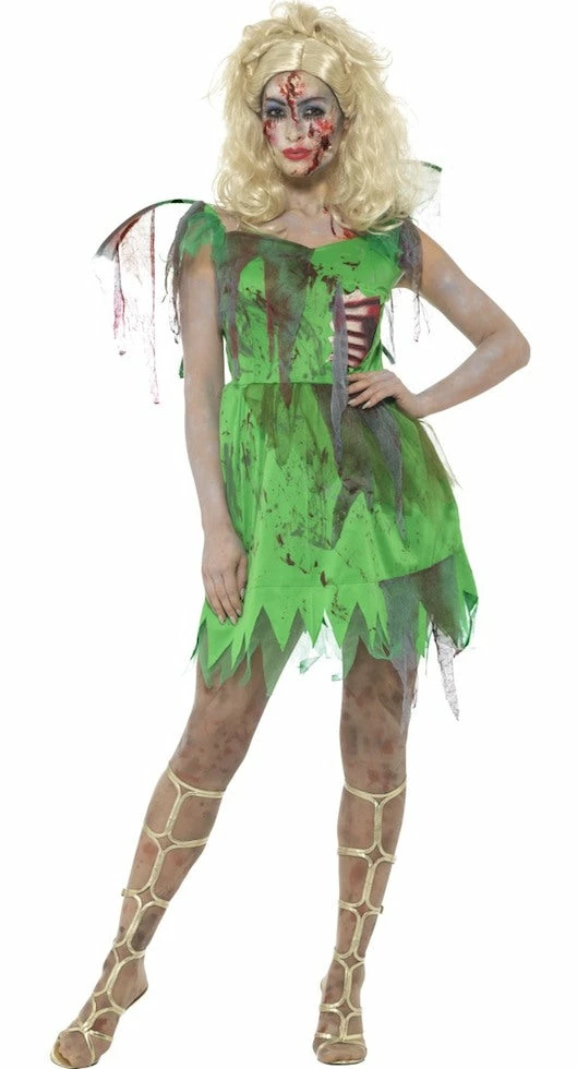 Smiffys Zombie Fairy Female Costumes 1 Smiffys Zombie Fairy Female Costumes