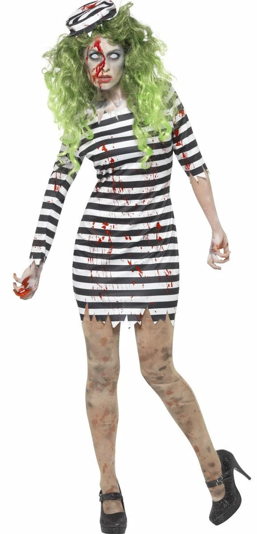 Smiffys Female Costumes Zombie Jail Bird 1 Smiffys Female Costumes Zombie Jail Bird