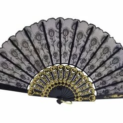 Bristol Fan, Lace Black