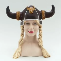 Bristol Viking Helmet W/Plaits