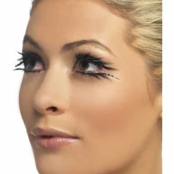 Smiffys Fever, Eyelashes, Black Sparkle