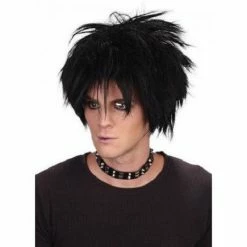 Bristol Mens Spiked Rock Star Wig