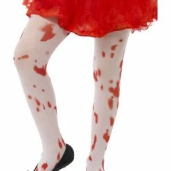 Smiffys Childs Tights, Blood Splattered Halloween Hosiery