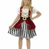 Smiffys Pirate Girl, Deluxe Kids Costumes All