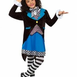 Smiffys Kids Costumes All Mad Hatter, Little Miss