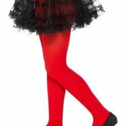 Smiffys Childs Tights, Red