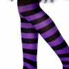 Smiffys Childs Tights, Purple & Black