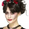 Smiffys Day Of The Dead Choker Halloween Accessories