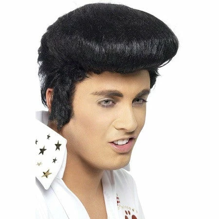Smiffys Elvis Deluxe Wig Mens 1 Smiffys Elvis Deluxe Wig Mens
