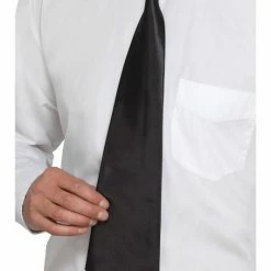Smiffys Gangster Tie, Black 1920's & 30's