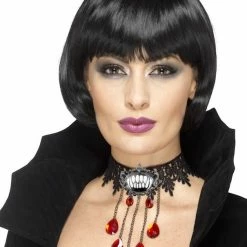 Smiffys Gothic Vamp Choker Halloween Accessories