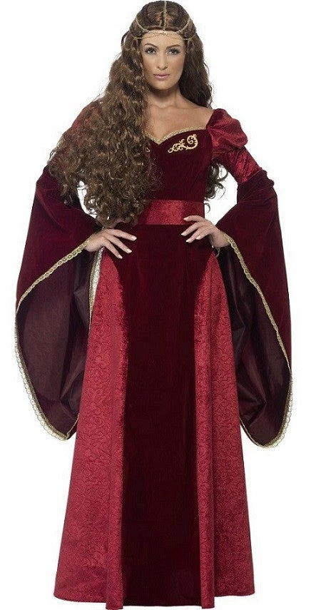Smiffys Female Costumes Medieval Queen Deluxe 1 Smiffys Female Costumes Medieval Queen Deluxe