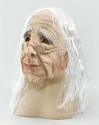Bristol Character Masks Old Lady Over The Head Mask