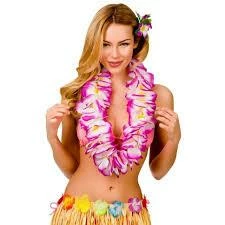 Wicked Two Tone Petal Lei, Purple Hawaiian