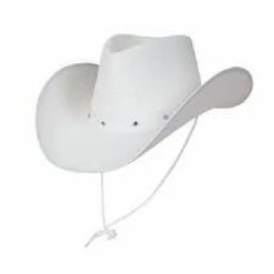 Wicked Wild West Texan Cowboy Hat, White