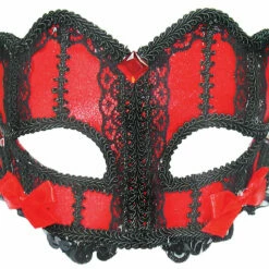 Bristol Masquerade Lace, Red/Black