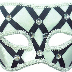 Bristol White/Black On Headband Masquerade