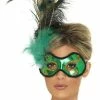 Smiffys Emerald Peacock Eyemask Masquerade