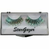 Star Gazer Eyelashes, Turquoise & Gold Hologram Foil