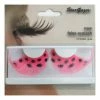 Star Gazer Eyelashes Feather, Pink With Black Spots