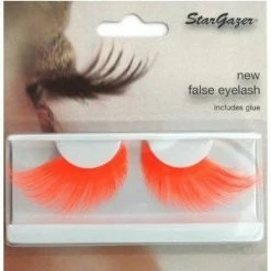 Star Gazer Eyelashes, Neon Orange