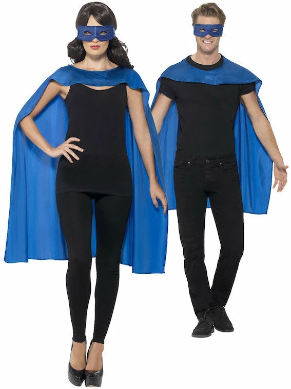 Smiffys Superhero Cape, Blue Instant Kits 1 Smiffys Superhero Cape, Blue Instant Kits