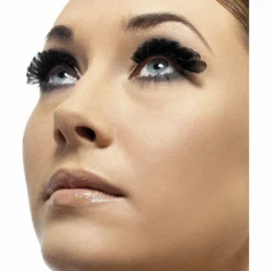 Smiffys Fever, Eyelashes, Black Feathers