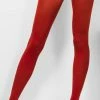 Smiffys Opaque Tights Red