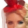 Smiffys Halloween Hats Mini Topper, Red