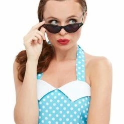 Smiffys 1940's & 50's 50's Sunglasses, Black