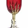 Smiffys Halloween Accessories Gothic Wine Glass, Red