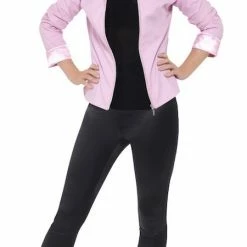 Smiffys Pink Ladies Jacket, Deluxe Female Costumes