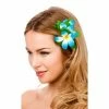 Wicked Hawaii Flower Hair Clip, Sky Blue Hawaiian