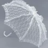 Bristol Boas, Fans & Parasols Parasol, White Lace