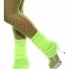 Smiffys 1980's & 90's Legwarmers, Neon Green