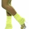 Smiffys 1980's & 90's Legwarmers, Neon Yellow