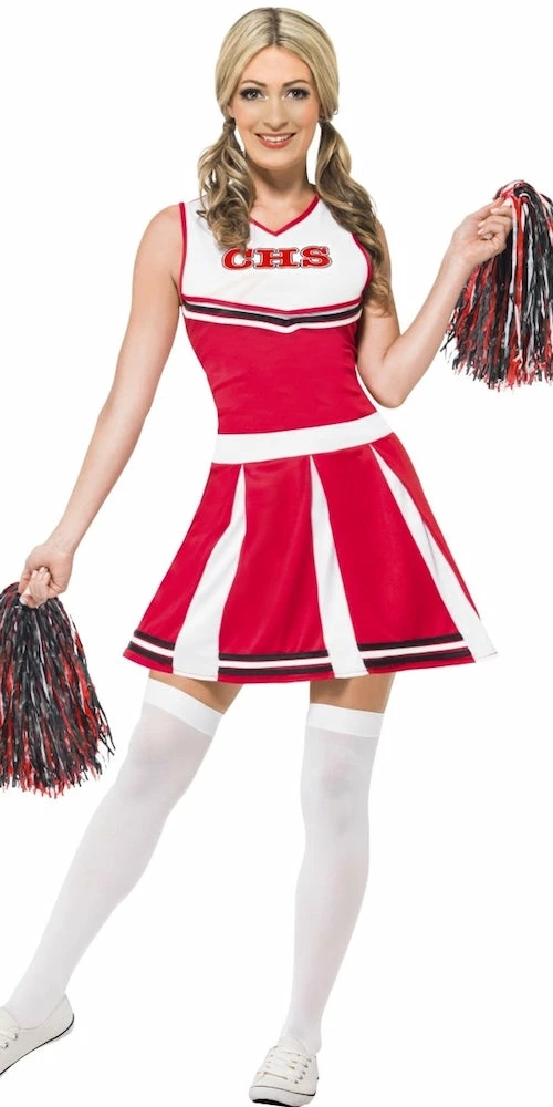 Smiffys Female Costumes Cheerleader Costume 1 Smiffys Female Costumes Cheerleader Costume