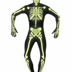 Smiffys Second Skin, Skeleton Male Costumes