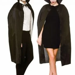 Wicked Cape, Black With Collar Capes