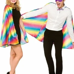 Wicked Super Hero Cape - Mask, Rainbow