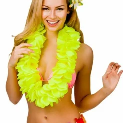 Wicked Large Petal Lei, Yellow