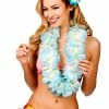 Wicked Two Tone Petal Lei, Sky Blue