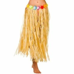Wicked Female Costumes Hula Skirt Natural, Plus Size