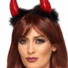 Smiffys Body Parts Devil Horns, Metallic