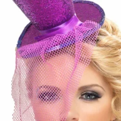 Smiffys Mini Topper, Purple Halloween Hats