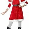 Smiffys Female Costumes Miss Santa