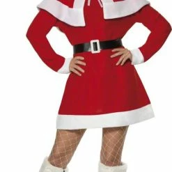 Smiffys Female Costumes Miss Santa, Fleece
